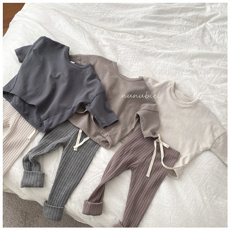 NUNUBIEL - Korean Children Fashion - #Kfashion4kids - Natural Loosefit Tee - 8