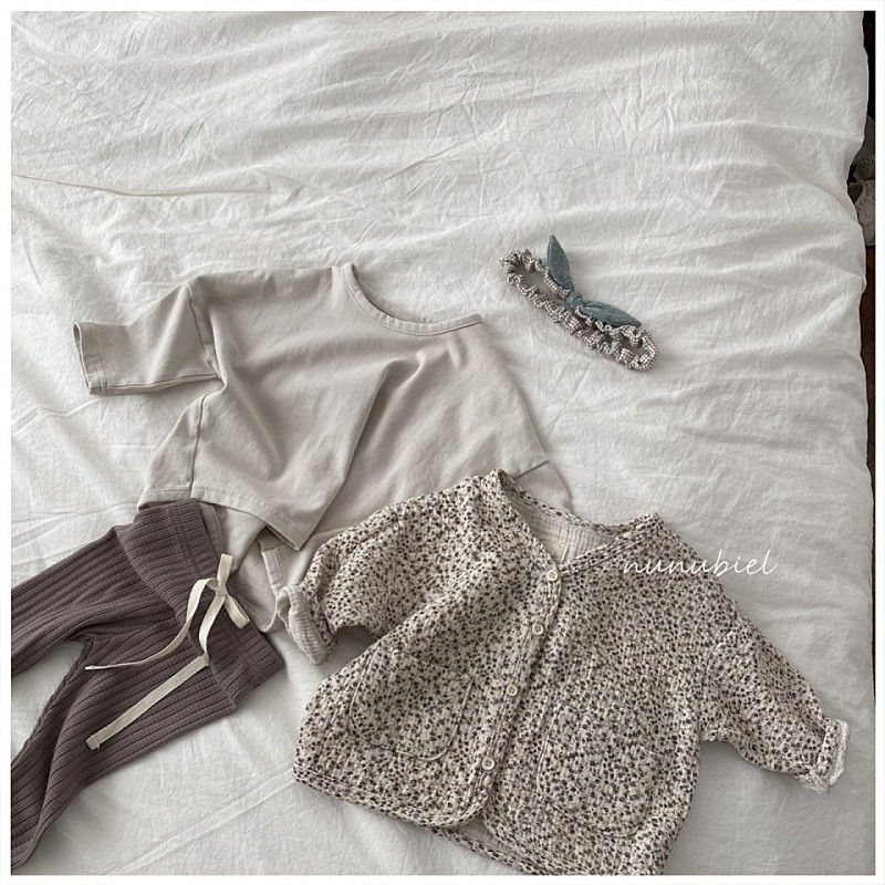 NUNUBIEL - Korean Children Fashion - #Kfashion4kids - Natural Loosefit Tee - 9