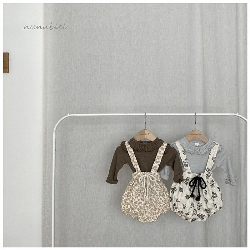 NUNUBIEL - Korean Children Fashion - #Kfashion4kids - Oriental Painting Flower Romper - 8