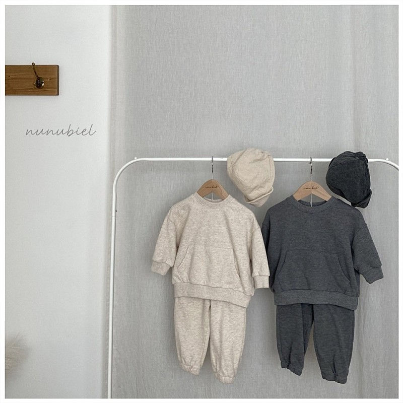 NUNUBIEL - Korean Children Fashion - #Kfashion4kids - Soft Sweatshirt Jogger Pants Set with Mom - 4