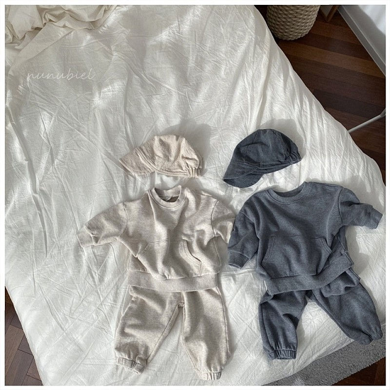 NUNUBIEL - Korean Children Fashion - #Kfashion4kids - Soft Sweatshirt Jogger Pants Set with Mom - 6