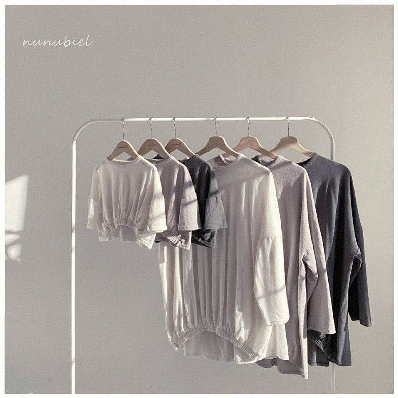NUNUBIEL - Korean Children Fashion - #Kfashion4kids - Loosefit Shirring Tee with Mom - 2