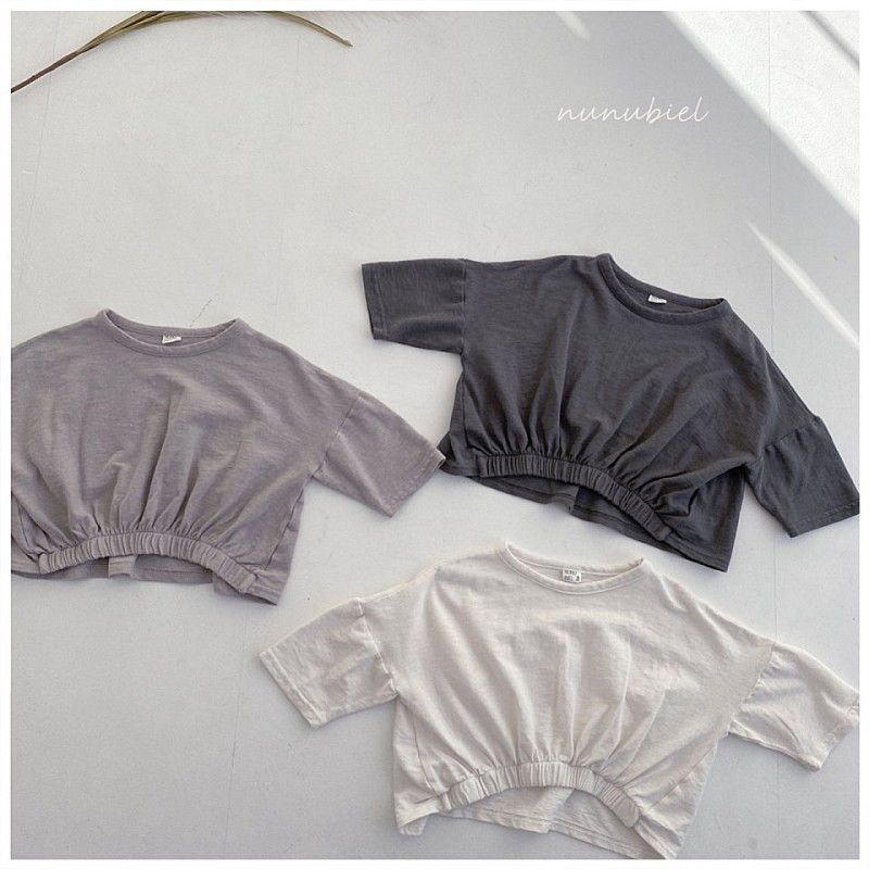 NUNUBIEL - Korean Children Fashion - #Kfashion4kids - Loosefit Shirring Tee with Mom - 4