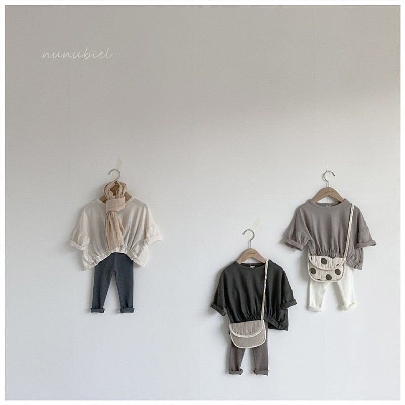 NUNUBIEL - Korean Children Fashion - #Kfashion4kids - Loosefit Shirring Tee with Mom - 8