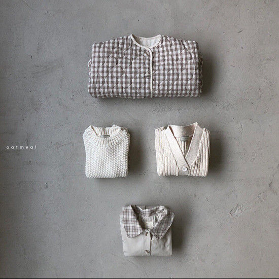 OATMEAL - Korean Children Fashion - #Kfashion4kids - Mild Cotton Jacket - 3
