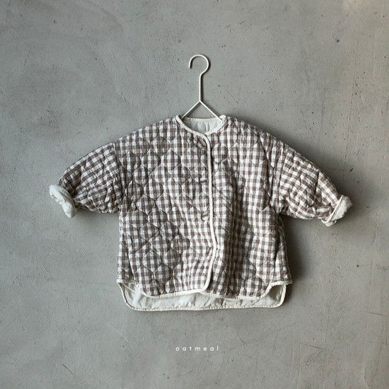 OATMEAL - Korean Children Fashion - #Kfashion4kids - Mild Cotton Jacket - 4