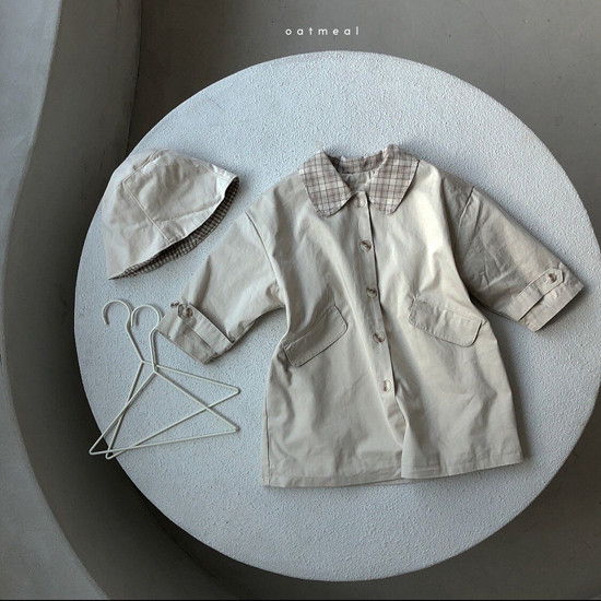 OATMEAL - Korean Children Fashion - #Kfashion4kids - Chester Trench Coat - 2