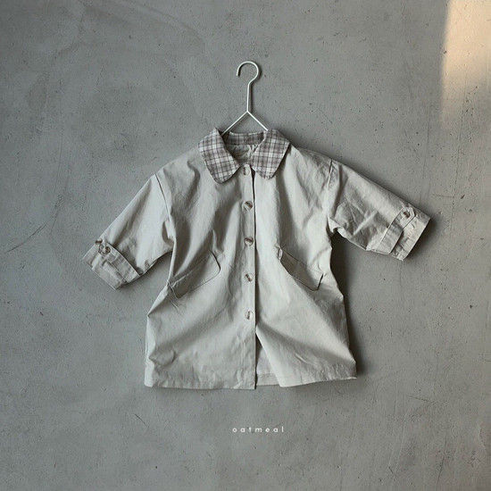 OATMEAL - Korean Children Fashion - #Kfashion4kids - Chester Trench Coat - 3