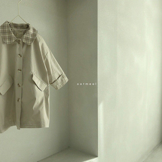OATMEAL - Korean Children Fashion - #Kfashion4kids - Chester Trench Coat - 5