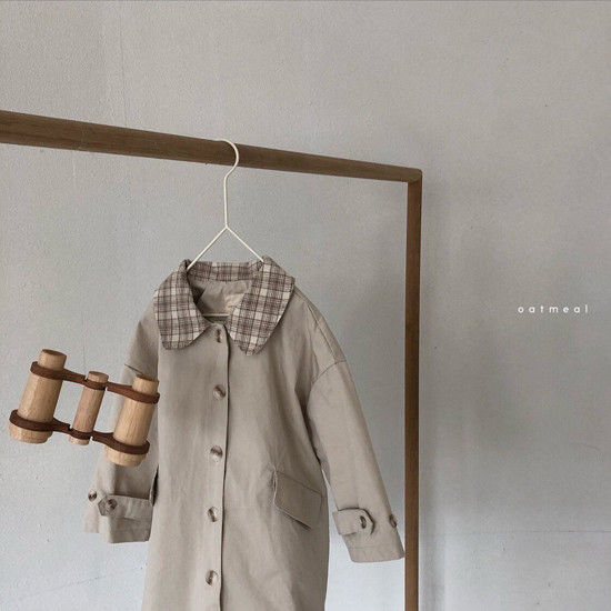 OATMEAL - Korean Children Fashion - #Kfashion4kids - Chester Trench Coat - 7