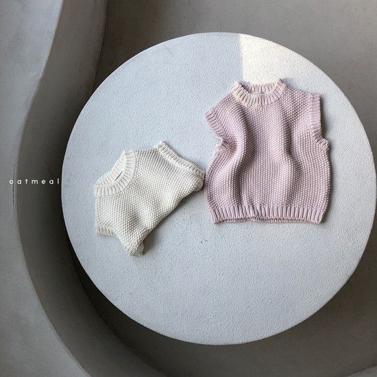 OATMEAL - Korean Children Fashion - #Kfashion4kids - Mellow Cotton Vest - 2