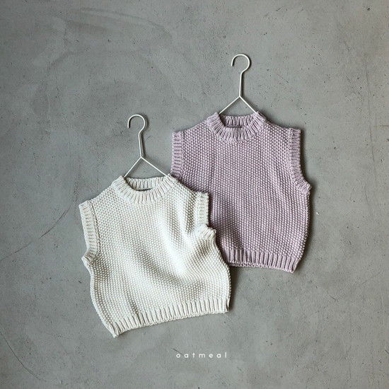 OATMEAL - Korean Children Fashion - #Kfashion4kids - Mellow Cotton Vest - 3