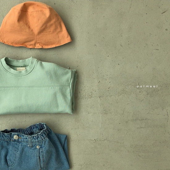 OATMEAL - Korean Children Fashion - #Kfashion4kids - Again Round Sweatshirt - 12