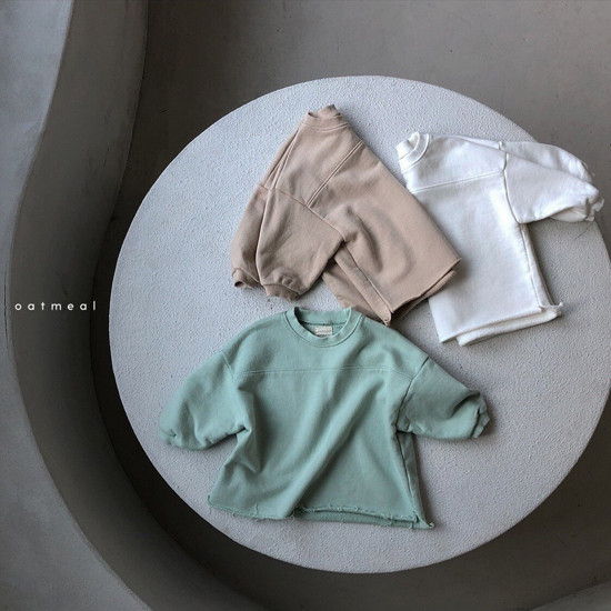 OATMEAL - Korean Children Fashion - #Kfashion4kids - Again Round Sweatshirt - 2