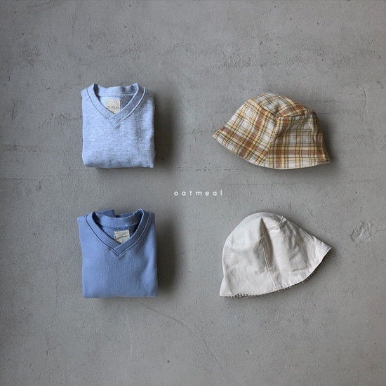 OATMEAL - Korean Children Fashion - #Kfashion4kids - Cotton V Sweatshirt - 7