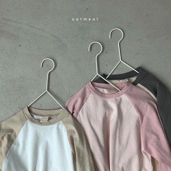 OATMEAL - Korean Children Fashion - #Kfashion4kids - Slow Round Tee