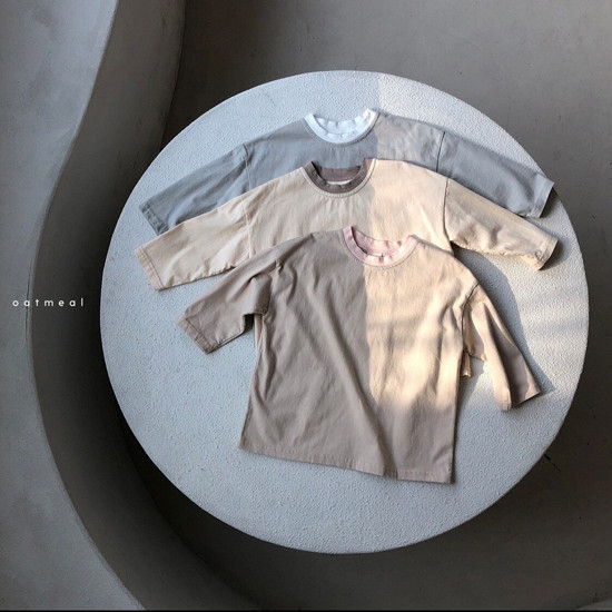 OATMEAL - Korean Children Fashion - #Kfashion4kids - Daily Round Tee - 3