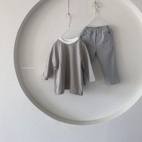 OATMEAL - Korean Children Fashion - #Kfashion4kids - Daily Round Tee - 4