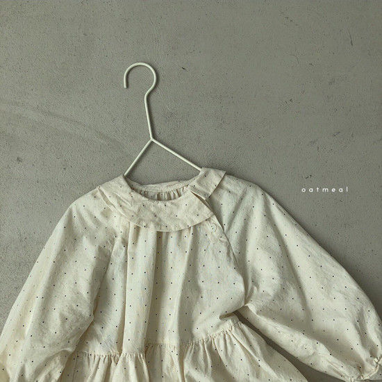 OATMEAL - Korean Children Fashion - #Kfashion4kids - Amy Dot One-piece