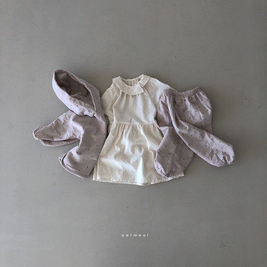 OATMEAL - Korean Children Fashion - #Kfashion4kids - Amy Dot One-piece - 3