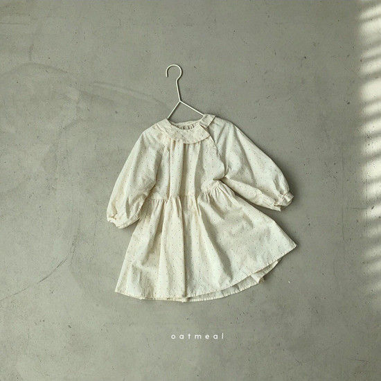 OATMEAL - Korean Children Fashion - #Kfashion4kids - Amy Dot One-piece - 4