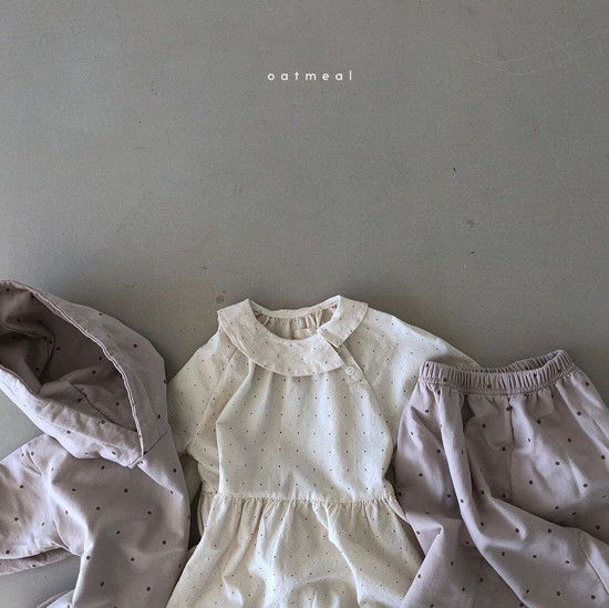 OATMEAL - Korean Children Fashion - #Kfashion4kids - Amy Dot One-piece - 5