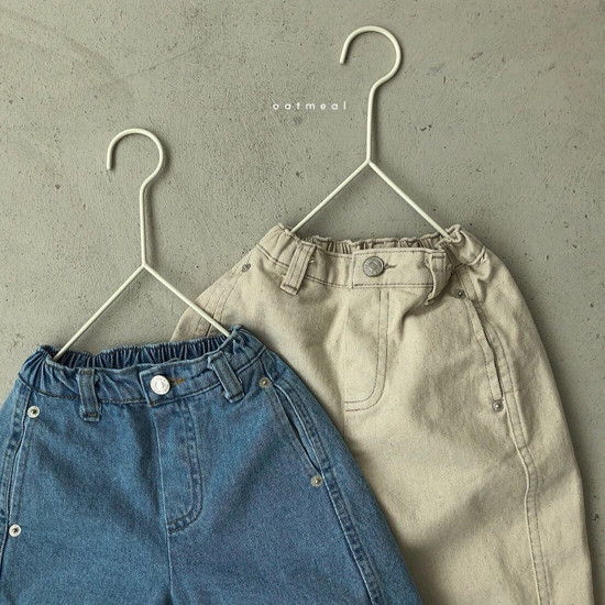 OATMEAL - Korean Children Fashion - #Kfashion4kids - Story Denim Pants