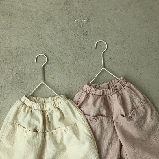 OATMEAL - Korean Children Fashion - #Kfashion4kids - Blow Pocket Pants
