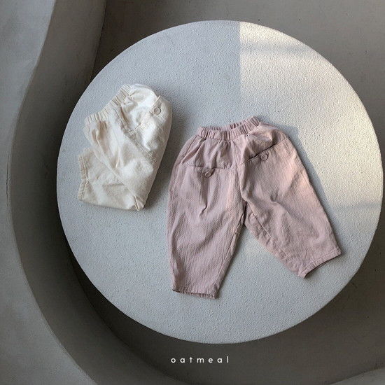 OATMEAL - Korean Children Fashion - #Kfashion4kids - Blow Pocket Pants - 2