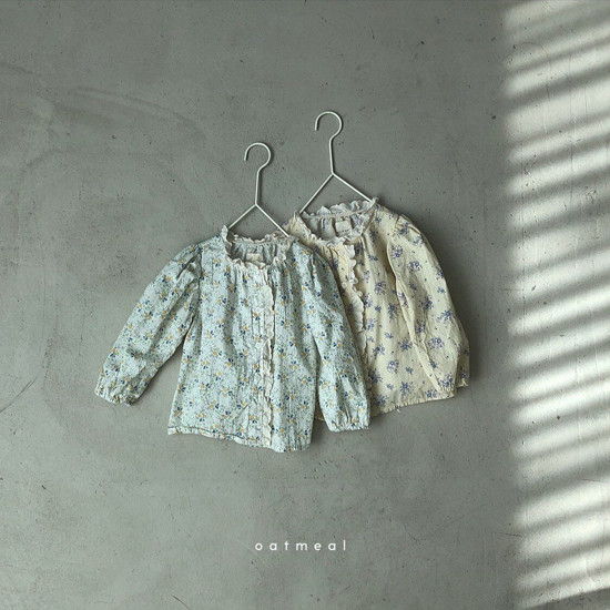 OATMEAL - Korean Children Fashion - #Kfashion4kids - Fine Flower Blouse - 3