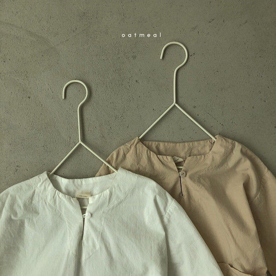 OATMEAL - Korean Children Fashion - #Kfashion4kids - Bird Pocket Blouse