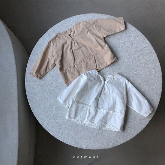 OATMEAL - Korean Children Fashion - #Kfashion4kids - Bird Pocket Blouse - 3