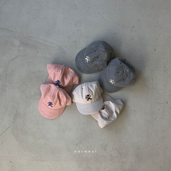 OATMEAL - Korean Children Fashion - #Kfashion4kids - Darling Bear Ball Cap - 2