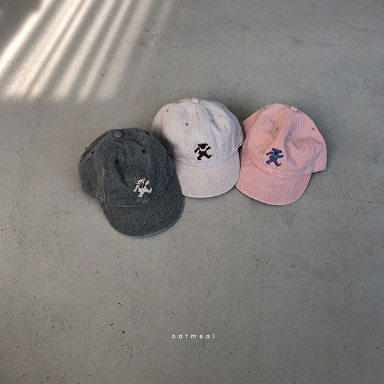 OATMEAL - Korean Children Fashion - #Kfashion4kids - Darling Bear Ball Cap - 4