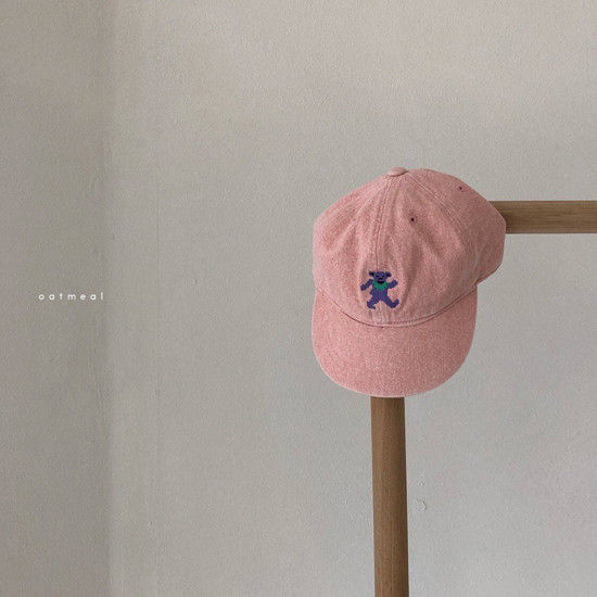 OATMEAL - Korean Children Fashion - #Kfashion4kids - Darling Bear Ball Cap - 7