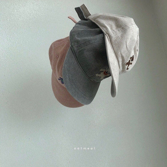 OATMEAL - Korean Children Fashion - #Kfashion4kids - Darling Bear Ball Cap - 9