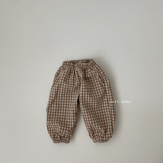OOTT BEBE - Korean Children Fashion - #Kfashion4kids - Mode Check Pants