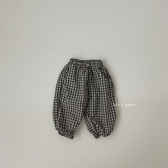 OOTT BEBE - Korean Children Fashion - #Kfashion4kids - Mode Check Pants - 2