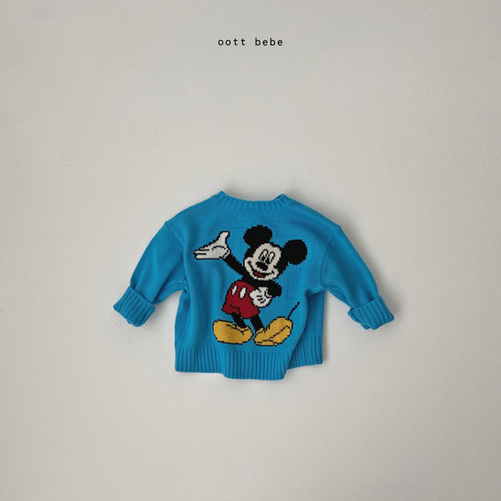 OOTT BEBE - Korean Children Fashion - #Kfashion4kids - Hello Mickey Knit Cardigan with Mom - 11