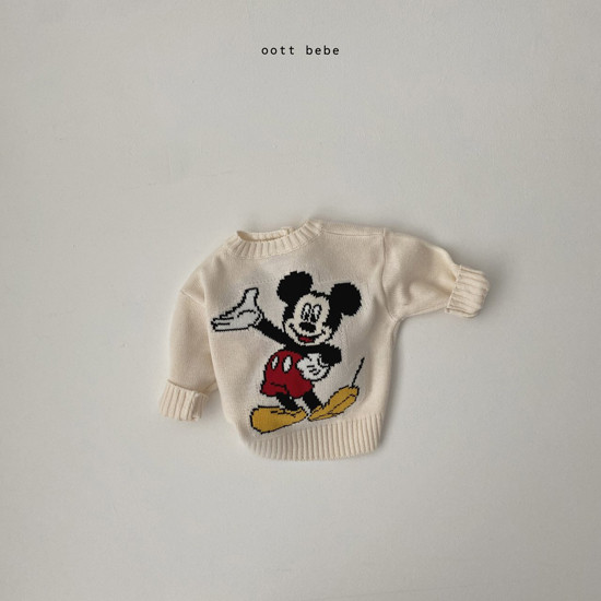 OOTT BEBE - Korean Children Fashion - #Kfashion4kids - Hello Mickey Knit Cardigan with Mom - 6