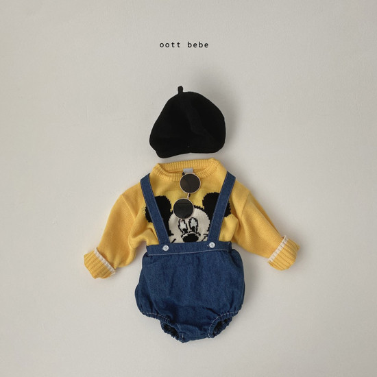 OOTT BEBE - Korean Children Fashion - #Kfashion4kids - Mickey Round Knit Pullover with Mom - 9