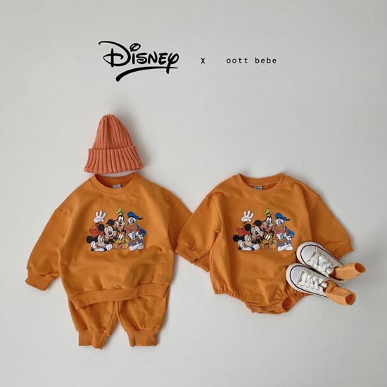 OOTT BEBE - Korean Children Fashion - #Kfashion4kids - Disney Friends Top Bottom Set - 5