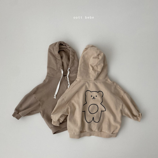 OOTT BEBE - Korean Children Fashion - #Kfashion4kids - Benny Bear Hood Zip-up Jacket - 5