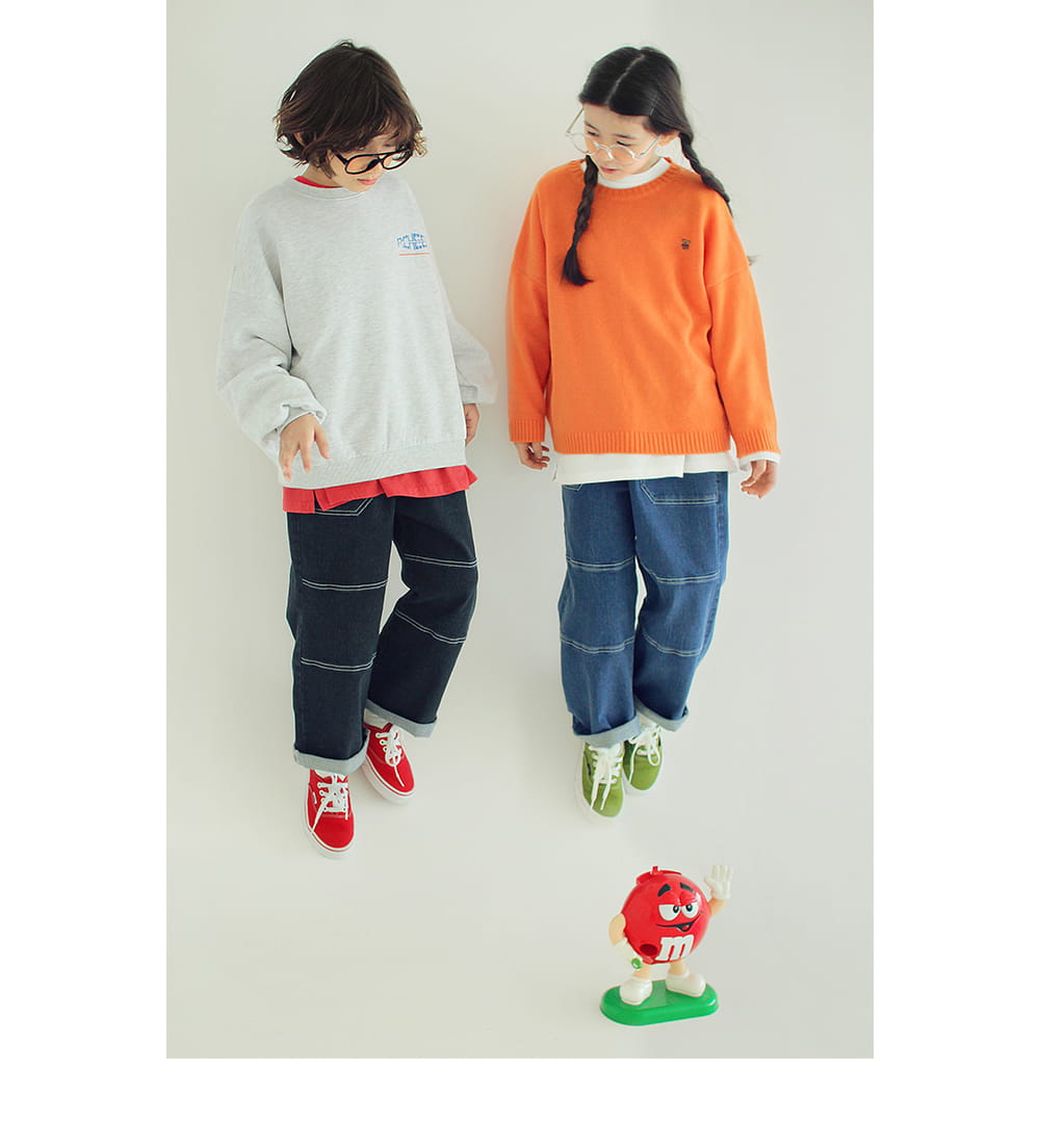 PEACH-CREAM - Korean Children Fashion - #Kfashion4kids - Wels Denim Pants