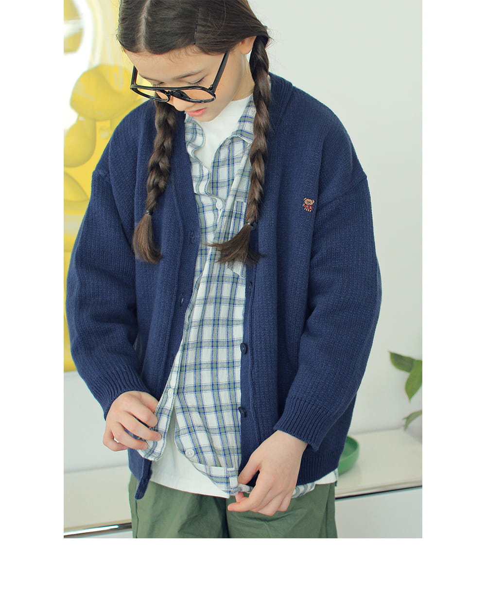 PEACH-CREAM - Korean Children Fashion - #Kfashion4kids - Avignon Knit Cardigan