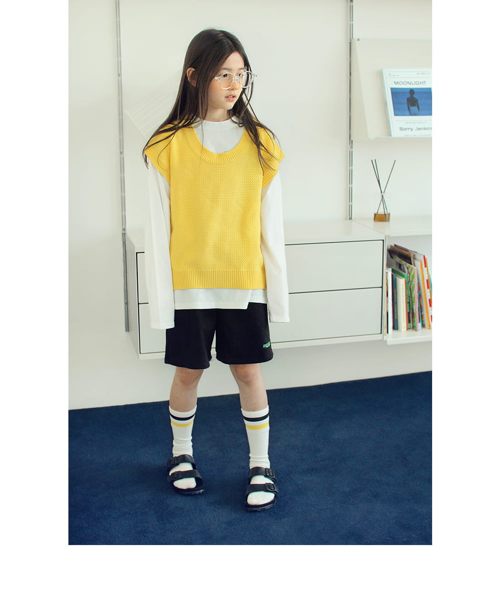 PEACH-CREAM - Korean Children Fashion - #Kfashion4kids - Valence Knit Vest