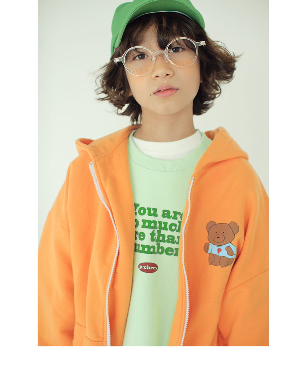 PEACH-CREAM - Korean Children Fashion - #Kfashion4kids - Leon Hood Zip-up Jacket