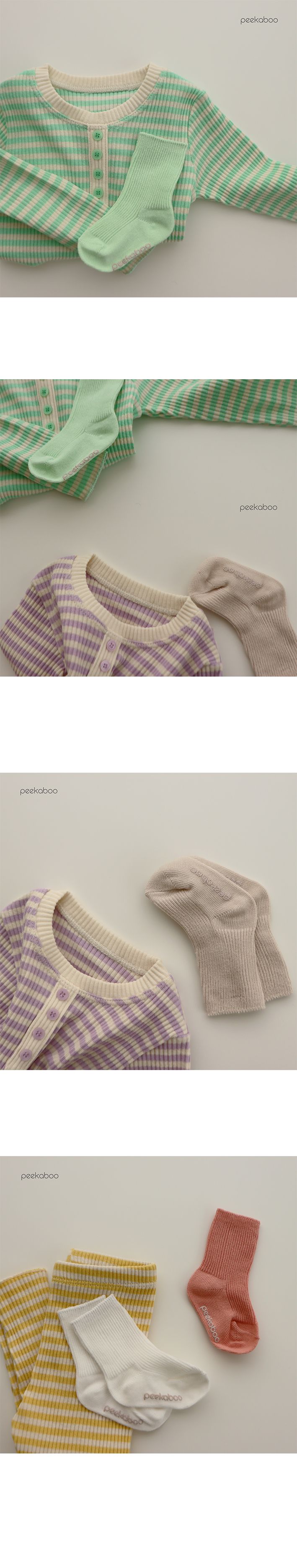 PEEKABOO - Korean Children Fashion - #Kfashion4kids - Charber Socks [set of 5]
