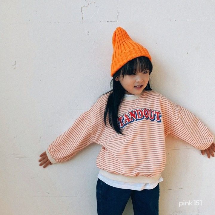 PINK151 - Korean Children Fashion - #Kfashion4kids - Stripe Sweatshirt