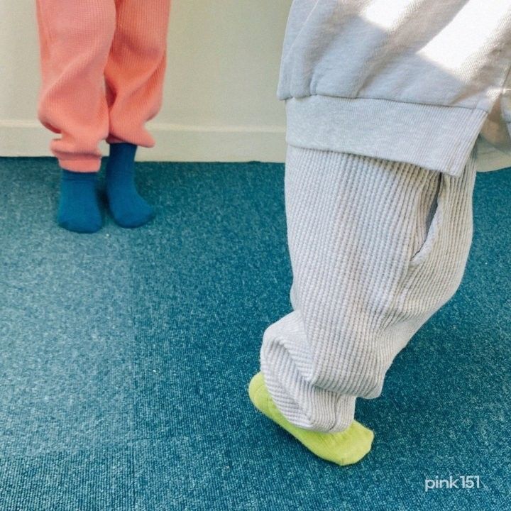 PINK151 - Korean Children Fashion - #Kfashion4kids - Waffle Jogger Pants